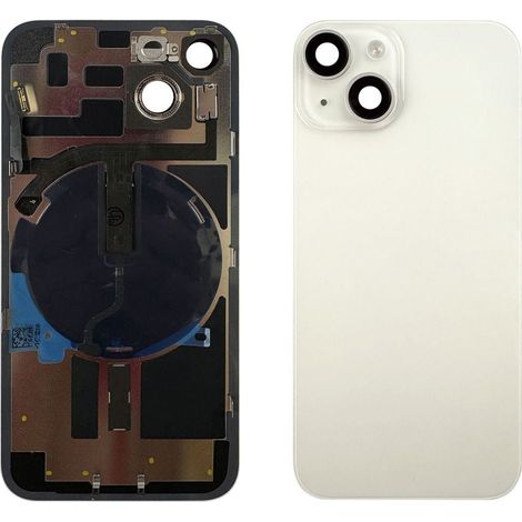iPhone 14 Back Cover with Small Parts - Silver (Starlight)
