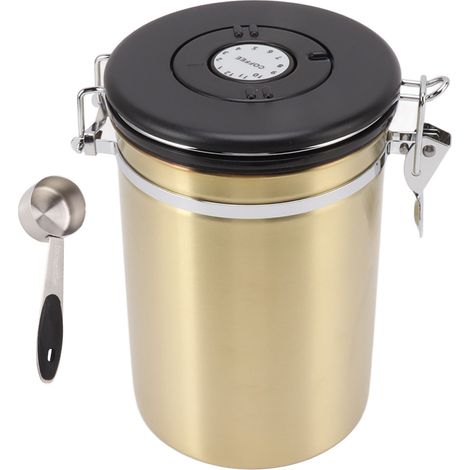 Coffret scellé en acier inoxydable 304 pour café, thé, sucre, céréales, 1,8L - Récipient de conservation hermétique (1/5)