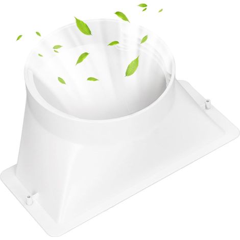 Adaptateur de Tuyau pour 130mm Port D'échappement AC, Coupleur D'échappement de Connecteur de Tuyau AC, Portable Filetage Dans le Sens Horaire et Antihoraire (1/5)
