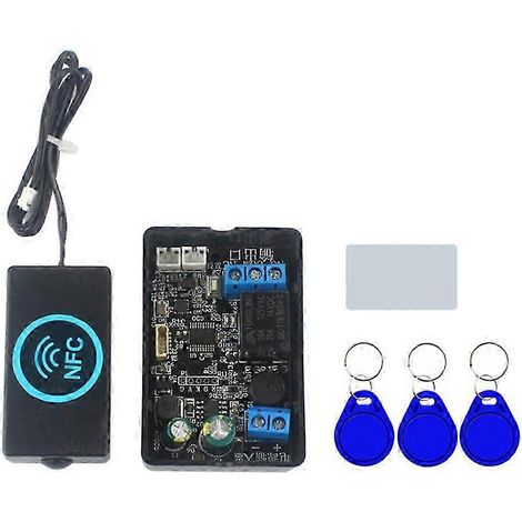 Contrôleur de contrôle d'accès par empreinte digitale, module de relais de commande de serrure électrique NFC, circuit intégré de commutation de capteur de carte à puce et NFC (1/5)
