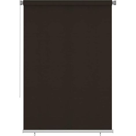 Store extérieur enrouleur pare-soleil en HDPE marron 165 x 230 cm - PANGIVO (1/5)