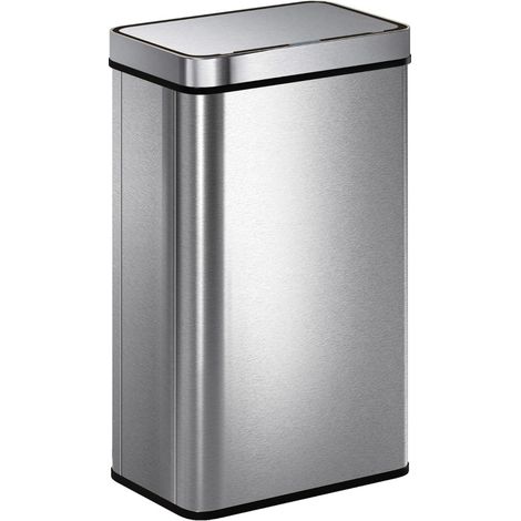 Cestino rifiuti con sensore 60 L in acciaio inox argento MODENUIT (1/5)