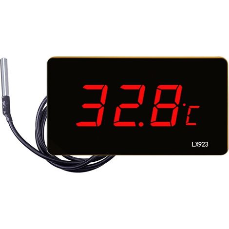 Thermomètre à Eau Thermomètre D'aquarium Avec Affichage LED Et Sonde Étanche, Idéal For Mesurer La Température Des Aquariums, Des Aquariums Et Des Piscines Extérieures. (1/5)