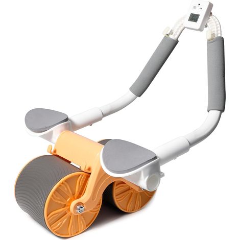 Nouvelle roue abdominale avec minuteur, roue d'exercice abdominale à rebond automatique pour débutants