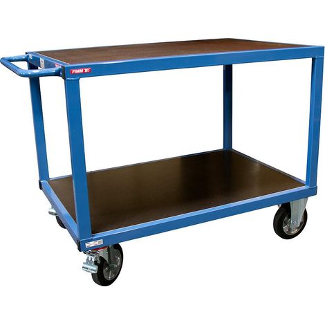 Fimm - Servante d'atelier charge lourde 1000 kg 1200 x 800 mm 2 plateaux (1/4)