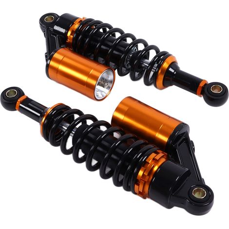 Amortisseur pneumatique de 280 mm pour moto, avec ressort de sécurité, universel pour scooter, moto tout-terrain et quad. (1/5)