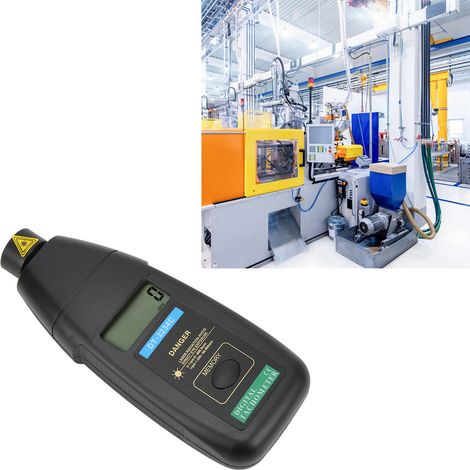 Tachymètre laser haute vitesse DT2234C : Tachymètre laser hautement anti-interférences avec une portée de 80 cm. (1/5)
