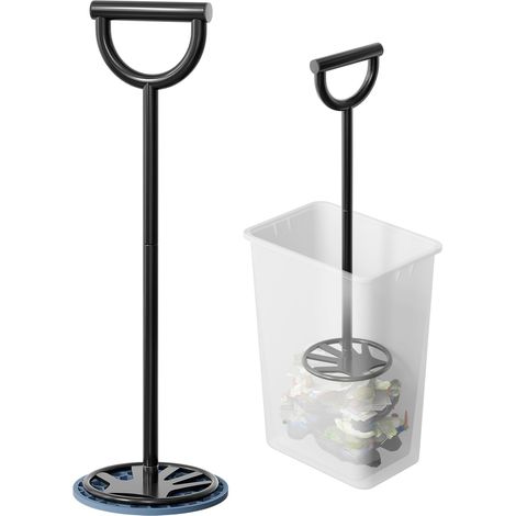 Compacteur de déchets, sans alimentation électrique, autoportant, construction entièrement métallique, conception résistante à la pression. (1/5)