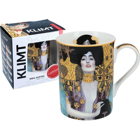 Taza de porcelana clásica Judyta de Gustav Klimt, NUEVA, regalo para ella. (1/5)