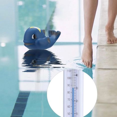 Thermomètre en forme d'animal de dessin animé, accessoires de piscine et de sauna bleus (1/4)