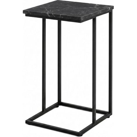 Tavolino Laterale a C Dark Marble 40x30x67 cm (1/5)