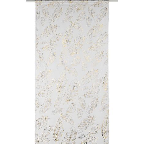 Tulle fenêtre porte rideau drapé chambre salon café (doré) (1/5)