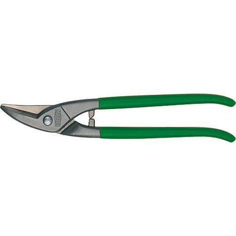 Cisaille coudee bleu laquee Type 215L gauche Longueur 275 mm