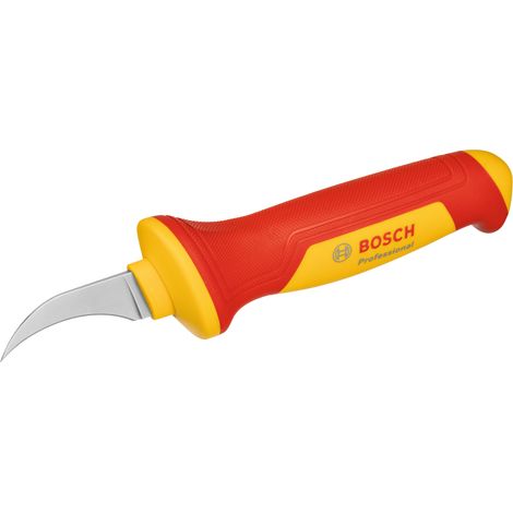 BOSCH 1600A02NF5 Cuchillo curvo asilado para cables VDE Professional