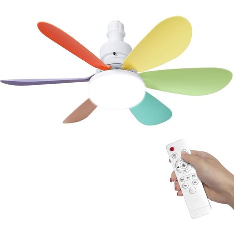 Deckenventilator mit Licht 40W 52cm Fernbedienung leise (1/5)