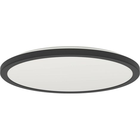 Lampe de salle de bain avec télécommande Rovito-R rond - noir - Ø 38,9cm - 901454 (1/3)