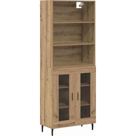 Buffet Haut Armoire Chêne artisanal 69,5 x 34 x 180 cm (1/5)