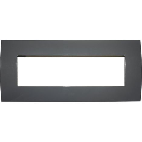 Placca sette moduli colore vulcano ABB serie Chiara 2CSK0704CH (1/2)