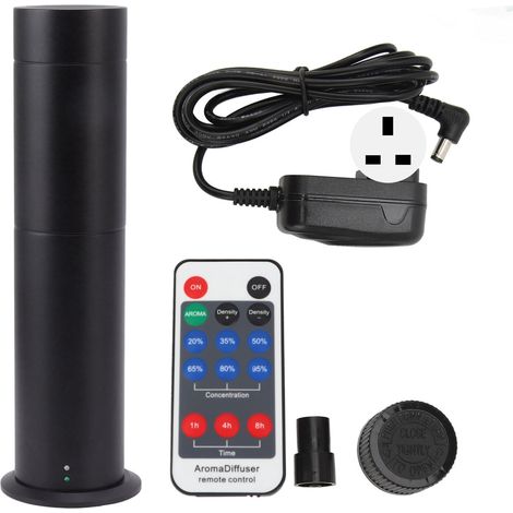 Diffuseur de parfum 200m³ 120ml, tapis antidérapant, télécommande, nébuliseur d'huiles essentielles pour hôtel maison sauna, prise UK 100‑240V noir