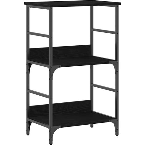 Maison Exclusive - Bücherregal Schwarz Eichen-Optik 50 x 33 x 82
