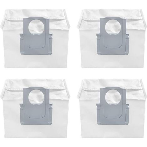 Lot de 4 Sacs à Poussière pour aspirateur Roborock S8+/ S8 Pro Ultra/ S7 MaxV Ultra/ S7 Pro Ultra/ Q7+ / Q7 Max+/ Q5+ Aspirateur S (1/3)