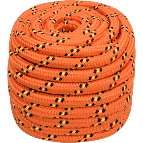 Corde de bateau, Corde de Chanvre, pour la Décoration, le Bricolage, le Jardinage Orange 20 mm 50 m Polypropylène OIB6528E (1/5)