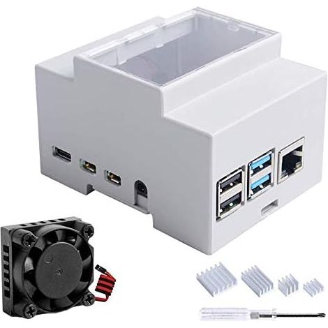 Boîtier pour sur rail DIN - Boîte modulaire pour tableaux électriques, Boîtier avec ventilateur, Radiateur pour Modèle B (1/5)