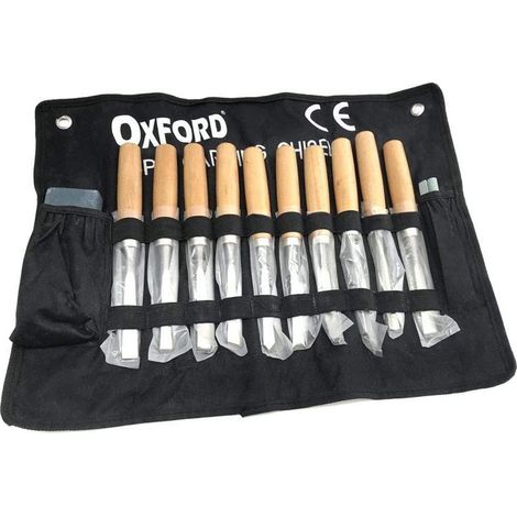TRADE SHOP - Set Kit 13 Sgorbie Scalpelli Scalpello Per Legno Da Falegname Con Astuccio -