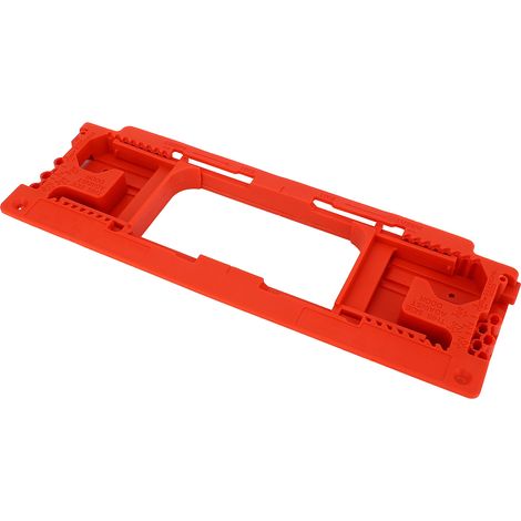 Gabarit de Fraisage pour Charnière de Porte en ABS Rouge, Guide de Positionnement pour Serrure, pour Charnières de 2 1/2 à 6in et Épaisseur de 1 3/8 à 2 1/2in (1/5)