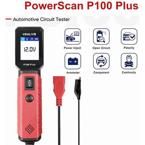 Testeur de circuit automobile P100, outil de diagnostic de système automobile, kit de sonde de circuit 12 V/2 (1/5)