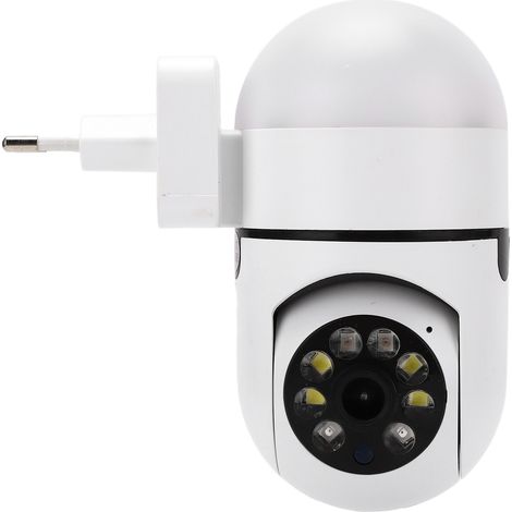 Caméra de sécurité sans fil avec vision nocturne 360° et LED 2MP pour la maison (prise UE 110-240 V). (1/5)