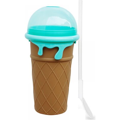 1 Gobelet granita, Silicone alimentaire, 500 ml, Congélation rapide, Pour smoothies et milkshakes, Usage familial (1/5)