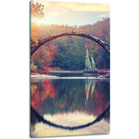 TABLERO DE MESA CON PANEL DE CRISTAL DE 30x52 CM EN HORIZONTAL (1/5)