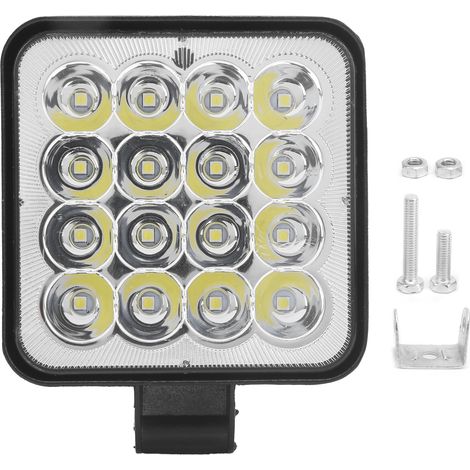Feux de travail LED 16 lampes 48W Carré IP67 Étanche pour Auto Moto Camion Bateau (1/5)