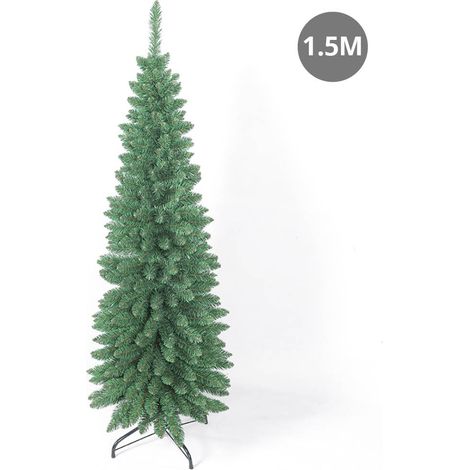 Künstlicher Bleistift-Weihnachtsbaum von Bousso, 1,5 m, 360 Zweige (1/2)