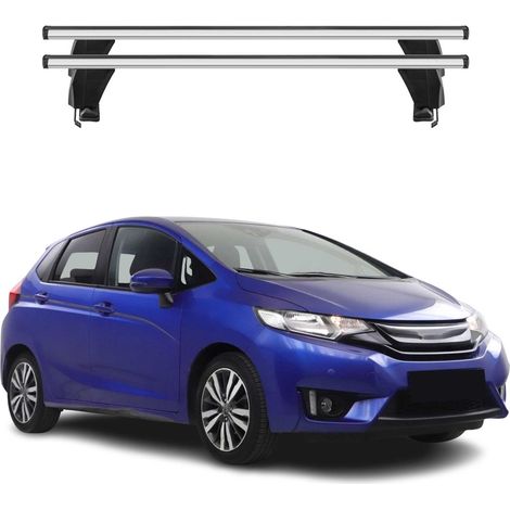 OMAC Dachträger Querträger Alu für Honda Jazz IV 2020-2026 – Abschließbar – T-Nut – City-Crash-getestet – Max. 50 kg Silber (1/5)