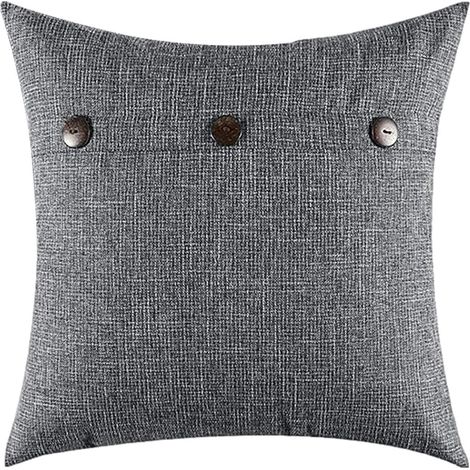 Kissenbezug, Kissenfüllung 45x45 cm - Grau - Polyester