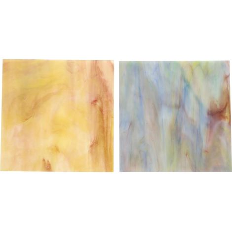 Carreaux de Verre Solide pour Mosaïque Murale, Feuilles de Verre Décoratives Multifonctionnelles 2pcs pour Art et Décoration Intérieure (1/5)