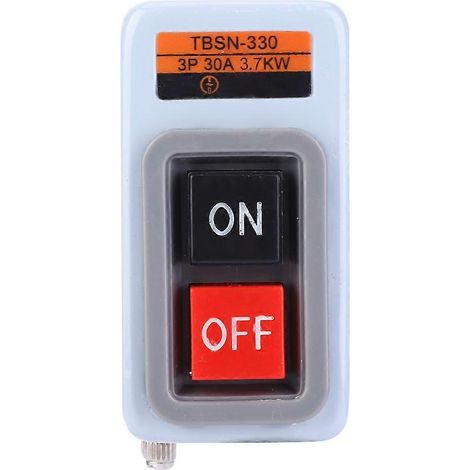 Interrupteur à bouton-poussoir avec boîtier ignifugé et contact argenté TBSN-310, TBSN-315, TBSN-330 pour équipements électriques (1/5)