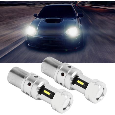 LED-Rückfahr-/Blinkerleuchten, 1156, 2400 lm, 100 W, ultrahell, 3000 K gelbes/6000 K weißes Licht, kompatibel mit Pkw, Lkw und Wohnmobilen (paarweise erhältlich), weißes Licht (1/5)