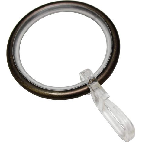 Gardinia Anelli per Tende, Metallo, Bronzo, 3.25x4, 10 unità (1/2)