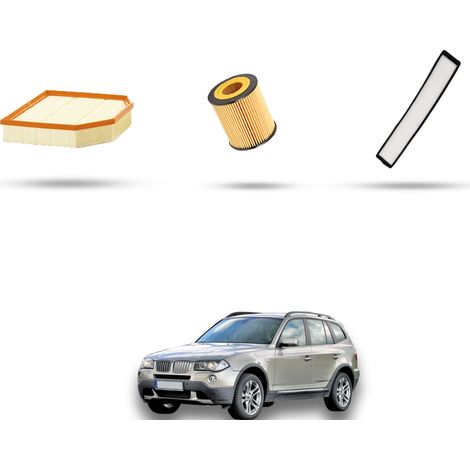 Kit tagliando 3 filtri compatibile con Bmw x3 (E83) 3.0si 200kw dal 2006 al 2010 (1/5)