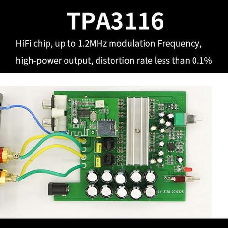 Hot-selling new home Bluetooth amplifier, HiFi high-power digital mini amplifier, professional amplifier (1/4)