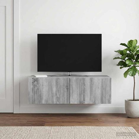 Wandmontierter TV-Schrank Graues Sonoma 98 x 41 x 30 cm (1/5)