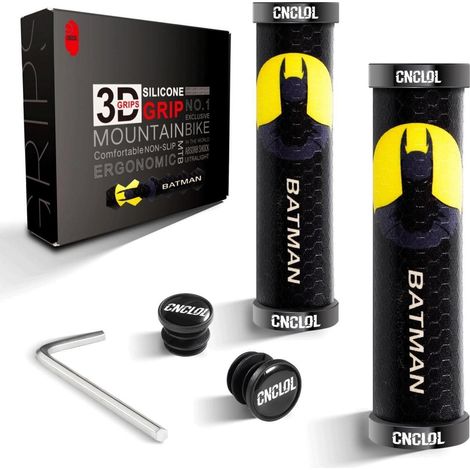 Fahrrad Lenkergriffe MTB 22mm Silikon Doppel Lock-On Rutschfest Stoßdämpfend (1/5)