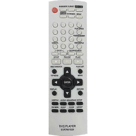 Remote Control Replacement EUR7631020 for DVD-S24 DVD-S27 DVD-S27K DVD-S27P DVD-S27S DVD-S27U DVD-S2 grey (1/5)