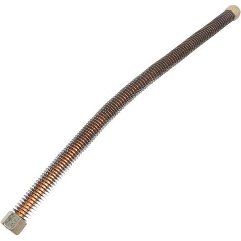 Tuyau d'Échappement pour Compresseur d'Air (50 cm) - Tube de Remplacement en Aluminium avec Ailettes Refroidissement Raccord Filetage 12mm/18,5mm Dissipation Thermique (1/5)