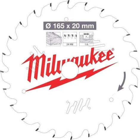 Milwaukee 4932471931 lama sega circolare 165 mm argento