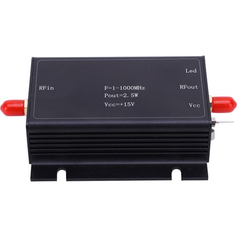 Amplificateur RF large bande 1‑1000MHz, 15V, 100W, boîtier en alliage d'aluminium, composant PCB pour émetteur (1/5)