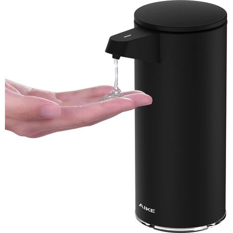 Distributeur de Savon Automatique en Acier Inoxydable, 280ml Distributeur de Savon sans Contact USB Rechargeable